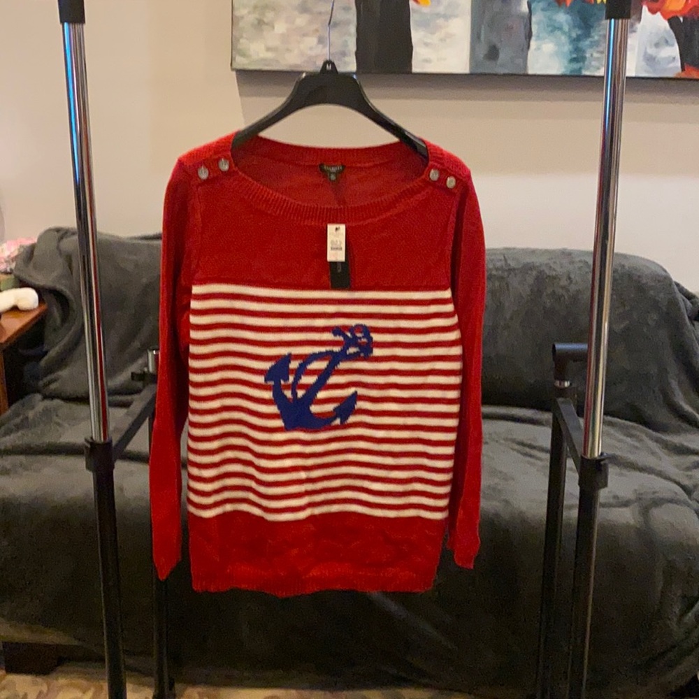Talbots anchor sweater 1X